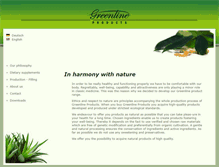 Tablet Screenshot of greenline-products.net